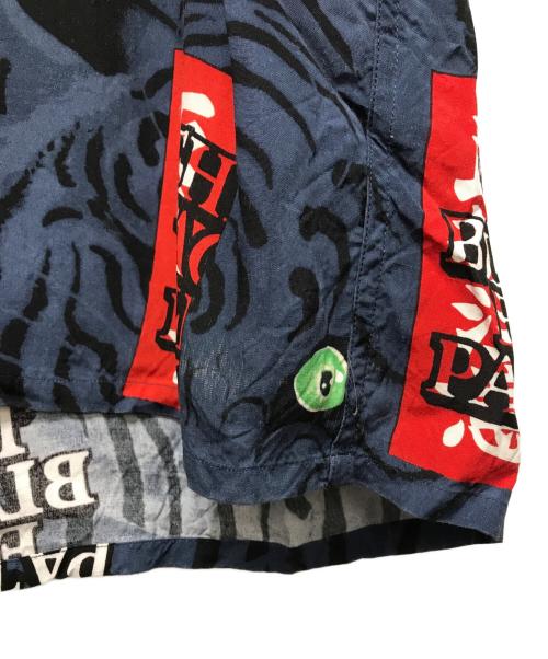 THE BLACK EYE PATCH（ブラックアイパッチ）THE BLACK EYE PATCH (ブラックアイパッチ) WACKO MARIA (ワコマリア) HAWAIIAN SHIRT S/S ネイビー サイズ:Lの古着・服飾アイテム