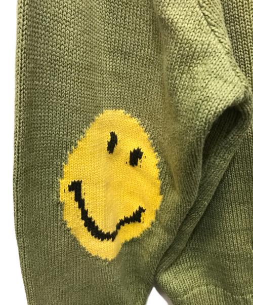 KAPITAL（キャピタル）KAPITAL (キャピタル) スマイリーパッチ クルーセーター グリーン サイズ:1の古着・服飾アイテム