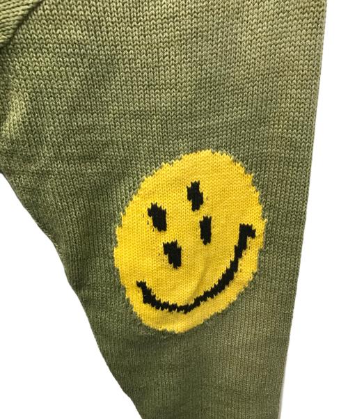 KAPITAL（キャピタル）KAPITAL (キャピタル) スマイリーパッチ クルーセーター グリーン サイズ:1の古着・服飾アイテム