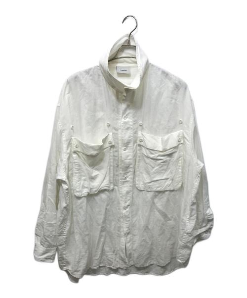 IROQUOIS（イロコイ）IROQUOIS (イロコイ) C/F OVER COLLAR SHIRT ホワイト サイズ:3の古着・服飾アイテム