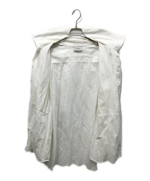 IROQUOIS（イロコイ）IROQUOIS (イロコイ) C/F OVER COLLAR SHIRT ホワイト サイズ:3の古着・服飾アイテム