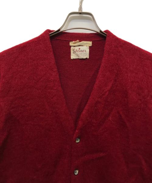 USED（ユーズド）USED (ユーズド) モヘアカーディガン ボルドー サイズ:Lの古着・服飾アイテム