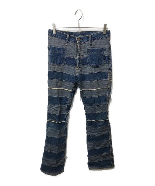 Hysteric Glamour（ヒステリックグラマー）Hysteric Glamour (ヒステリックグラマー) KINKY ウミヘビツギハギデニムパンツ インディゴ サイズ:Mの古着・服飾アイテム
