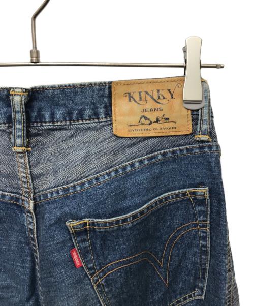 Hysteric Glamour（ヒステリックグラマー）Hysteric Glamour (ヒステリックグラマー) KINKY ウミヘビツギハギデニムパンツ インディゴ サイズ:Mの古着・服飾アイテム