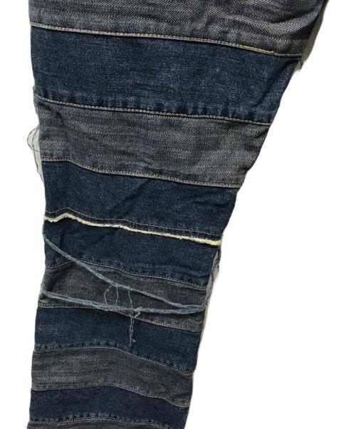 Hysteric Glamour（ヒステリックグラマー）Hysteric Glamour (ヒステリックグラマー) KINKY ウミヘビツギハギデニムパンツ インディゴ サイズ:Mの古着・服飾アイテム