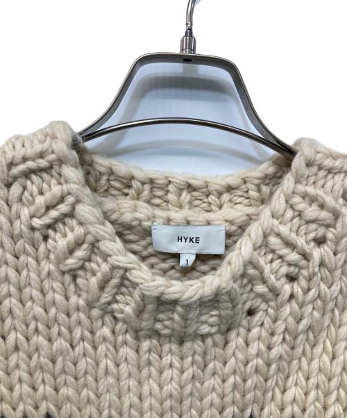 HYKE（ハイク）HYKE (ハイク) カウチンニットベスト ベージュ サイズ:1の古着・服飾アイテム