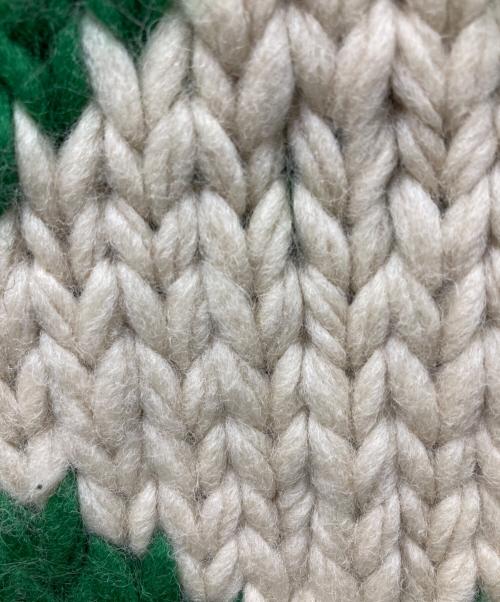 HYKE（ハイク）HYKE (ハイク) カウチンニットベスト ベージュ サイズ:1の古着・服飾アイテム