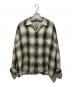 WACKO MARIA（ワコマリア）の古着「OMBRAY CHECK OPEN COLLAR SHIRTS L/S」｜グレー×イエロー