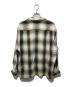 WACKO MARIA (ワコマリア) OMBRAY CHECK OPEN COLLAR SHIRTS L/S グレー×イエロー サイズ:XL：17000円