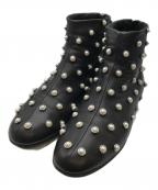 3.1 phillip limスリーワンフィリップリム）の古着「パール装飾アンクルブーツ」｜ブラック