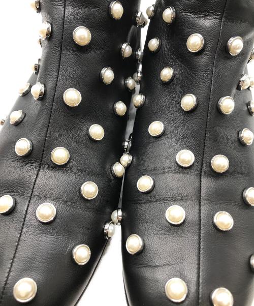 3.1 phillip lim（スリーワンフィリップリム）3.1 phillip lim (スリーワンフィリップリム) パール装飾アンクルブーツ ブラック サイズ:38の古着・服飾アイテム