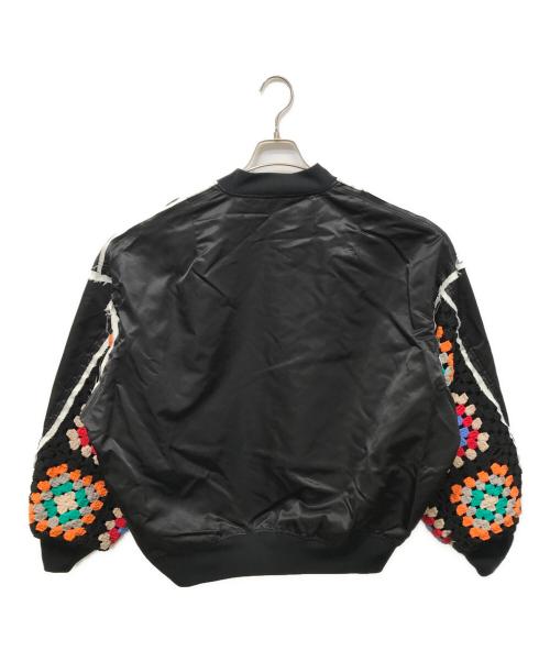 DISCOVERED（ディスカバード）DISCOVERED (ディスカバード) KNIT SLEEVE MA-1 ブラック サイズ:3の古着・服飾アイテム