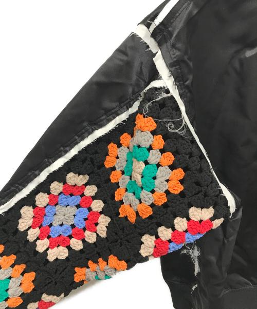 DISCOVERED（ディスカバード）DISCOVERED (ディスカバード) KNIT SLEEVE MA-1 ブラック サイズ:3の古着・服飾アイテム