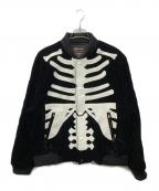 VANSONバンソン）の古着「VELVETEEN BOMBER JACKET」｜ブラック