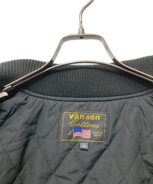 VANSON（バンソン）VANSON (バンソン) VELVETEEN BOMBER JACKET ブラック サイズ:Mの古着・服飾アイテム