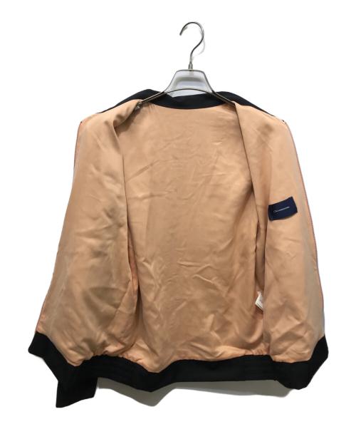 JohnUNDERCOVER（ジョンアンダーカバー）JohnUNDERCOVER (ジョンアンダーカバー) ギャバ刺繍ベトジャンブルゾン ブラック サイズ:3の古着・服飾アイテム