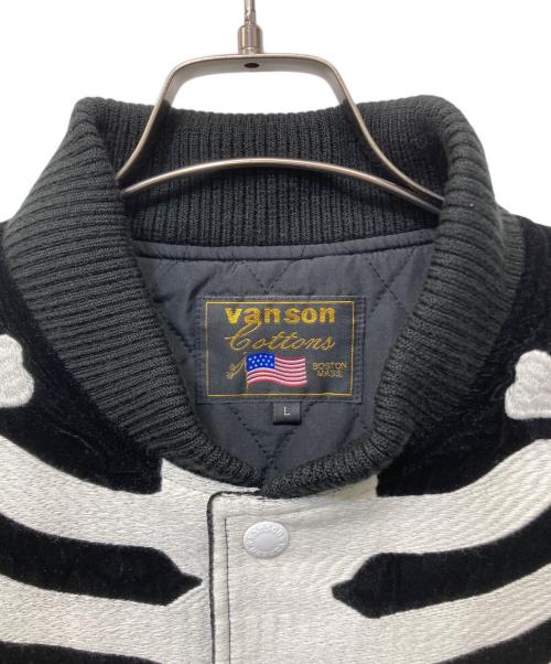 VANSON（バンソン）VANSON (バンソン) VELVETEEN BOMBER JACKET ブラック サイズ:Lの古着・服飾アイテム