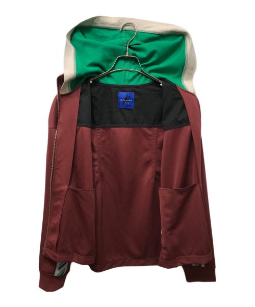 asics novalis（アシックス ノヴァリス）ASICS NOVALIS (アシックス ノヴァリス) ZIP-UP JERSEY JKT ブラウン サイズ:Lの古着・服飾アイテム