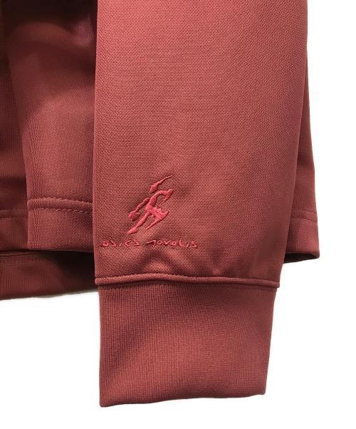 asics novalis（アシックス ノヴァリス）ASICS NOVALIS (アシックス ノヴァリス) ZIP-UP JERSEY JKT ブラウン サイズ:Lの古着・服飾アイテム