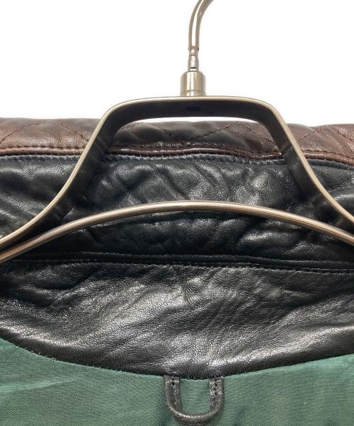 LANVIN（ランバン）LANVIN (ランバン) 中綿レザーハーフコート ブラック サイズ:50の古着・服飾アイテム