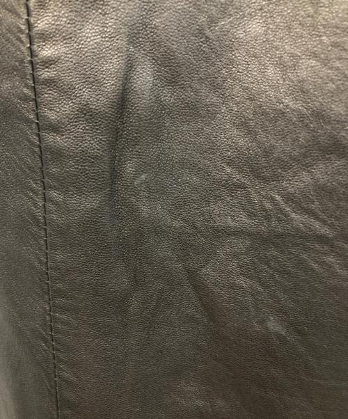 LANVIN（ランバン）LANVIN (ランバン) 中綿レザーハーフコート ブラック サイズ:50の古着・服飾アイテム