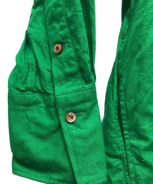 JUN MIKAMI（ジュン ミカミ）JUN MIKAMI (ジュン ミカミ) コットンカシミヤタイカラーワンピース グリーン サイズ:FREEの古着・服飾アイテム