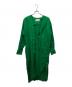 JUN MIKAMI（ジュン ミカミ）の古着「コットンカシミヤタイカラーワンピース」｜グリーン
