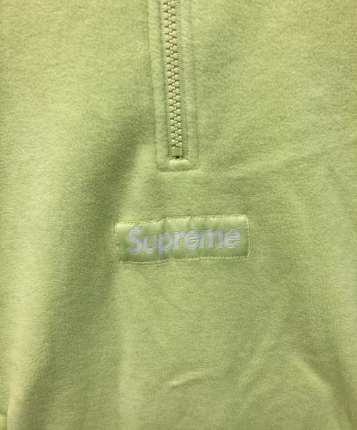 SUPREME（シュプリーム）SUPREME (シュプリーム) Polartec Facemask Half Zip ライトグリーン サイズ:Mの古着・服飾アイテム