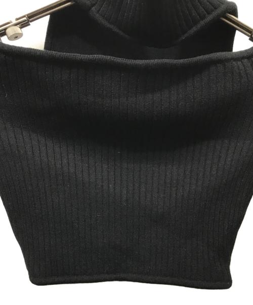 courreges（クレージュ）courreges (クレージュ) デザインロゴニット ブラック サイズ:Sの古着・服飾アイテム