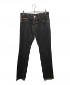 DSQUARED2ディースクエアード）の古着「ローライズデニムパンツ」｜ブラック