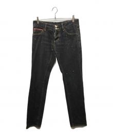 DSQUARED2（ディースクエアード）の古着「ローライズデニムパンツ」｜ブラック