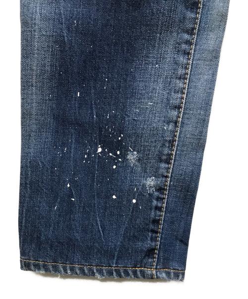 DSQUARED2（ディースクエアード）DSQUARED2 (ディースクエアード) ダメージ加工デニムパンツ インディゴ サイズ:48の古着・服飾アイテム