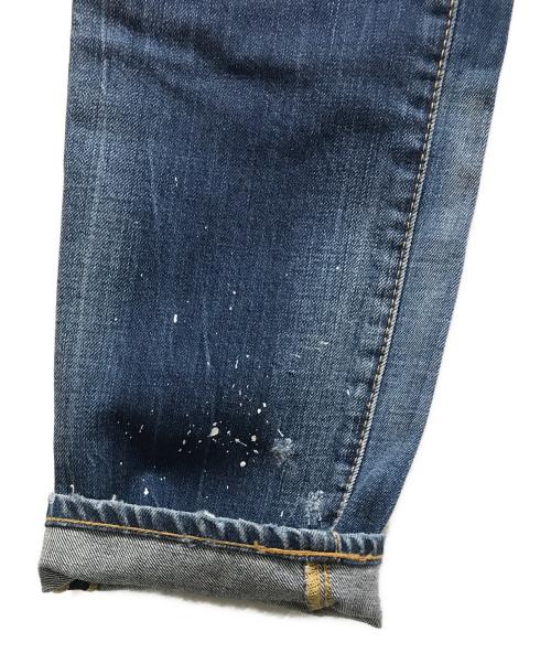 DSQUARED2（ディースクエアード）DSQUARED2 (ディースクエアード) ダメージ加工デニムパンツ インディゴ サイズ:48の古着・服飾アイテム