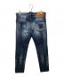 DSQUARED2 (ディースクエアード) ダメージ加工デニムパンツ インディゴ サイズ:48：12000円