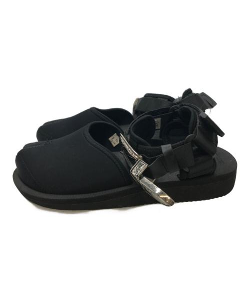 suicoke（スイコック）suicoke (スイコック) TOGA (トーガ) TABI ストラップシューズ ブラック サイズ:23の古着・服飾アイテム