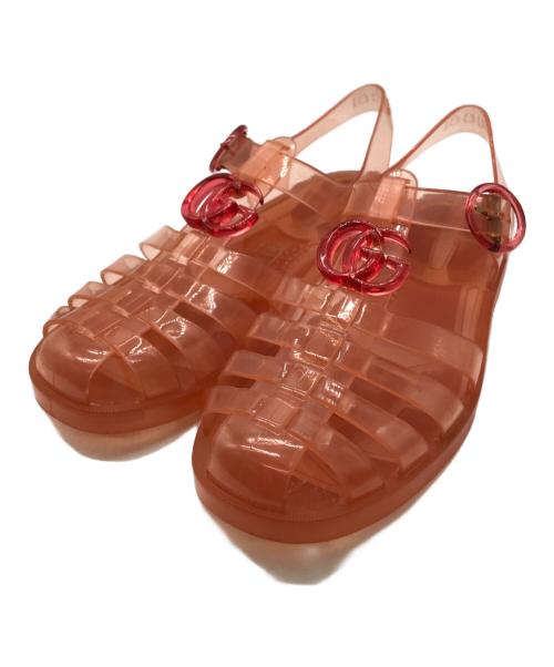 GUCCI（グッチ）GUCCI (グッチ) GGマーモント ラバーグルカサンダル ピンク サイズ:36の古着・服飾アイテム