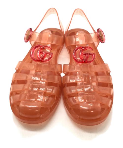 GUCCI（グッチ）GUCCI (グッチ) GGマーモント ラバーグルカサンダル ピンク サイズ:36の古着・服飾アイテム