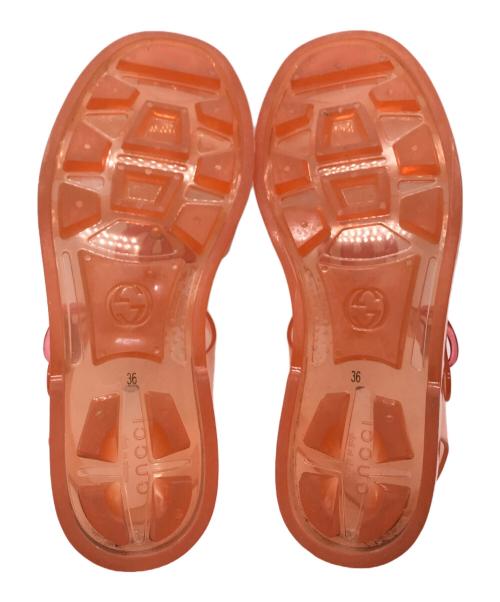 GUCCI（グッチ）GUCCI (グッチ) GGマーモント ラバーグルカサンダル ピンク サイズ:36の古着・服飾アイテム