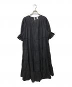 merletteマーレット）の古着「ティアードドレス」｜ブラック