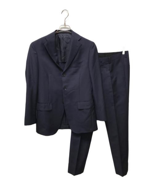 salotto di guji（サロットディグジ）SALOTTO DI GUJI (サロットディグジ) DORMEULファブリック 段返り3Bセットアップスーツ ネイビー サイズ:44の古着・服飾アイテム