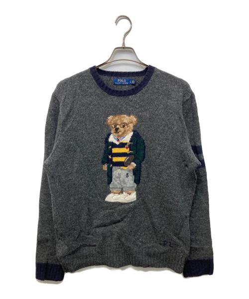 POLO RALPH LAUREN（ポロ・ラルフローレン）POLO RALPH LAUREN (ポロ・ラルフローレン) ポロベアセーター グレー サイズ:Lの古着・服飾アイテム