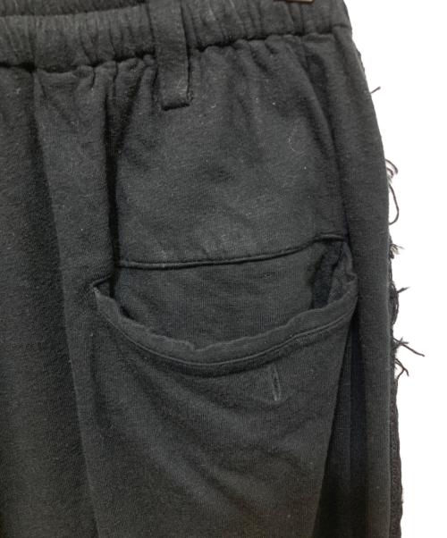 Yohji Yamamoto pour homme（ヨウジヤマモト プールオム）Yohji Yamamoto pour homme (ヨウジヤマモト プールオム) サイドデザインワイドパンツ ブラック サイズ:3の古着・服飾アイテム