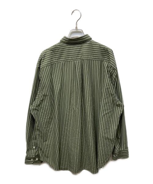 +81（プラスエイティーワン）+81 (プラスエイティーワン) KANEMASA (カネマサ) STRIPE ROYAL OX DRESS SHIRT グリーン サイズ:Mの古着・服飾アイテム