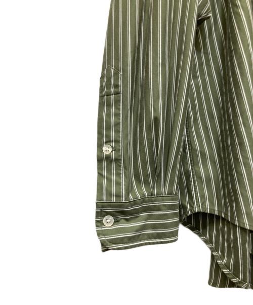 +81（プラスエイティーワン）+81 (プラスエイティーワン) KANEMASA (カネマサ) STRIPE ROYAL OX DRESS SHIRT グリーン サイズ:Mの古着・服飾アイテム