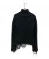 BALENCIAGA (バレンシアガ) ダメージ加工タートルネックニット ブラック サイズ:M：27000円