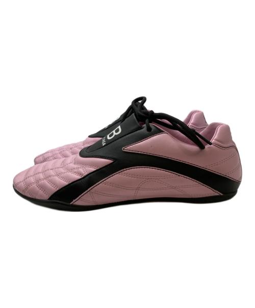 BALENCIAGA（バレンシアガ）BALENCIAGA (バレンシアガ) ZEN レザースニーカー ピンク サイズ:24.5㎝の古着・服飾アイテム