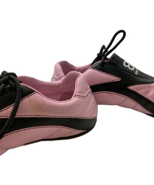 BALENCIAGA（バレンシアガ）BALENCIAGA (バレンシアガ) ZEN レザースニーカー ピンク サイズ:24.5㎝の古着・服飾アイテム