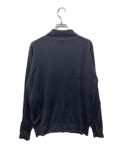 JOHN SMEDLEY（ジョンスメドレー）JOHN SMEDLEY (ジョンスメドレー) KNOLL SHIRT 30G ポロカラーニット グレー サイズ:Sの古着・服飾アイテム