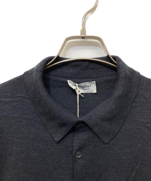 JOHN SMEDLEY（ジョンスメドレー）JOHN SMEDLEY (ジョンスメドレー) KNOLL SHIRT 30G ポロカラーニット グレー サイズ:Sの古着・服飾アイテム