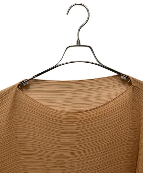 PLEATS PLEASE（プリーツプリーズ）PLEATS PLEASE (プリーツプリーズ) プリーツポンチョ キャメル サイズ:Freeの古着・服飾アイテム